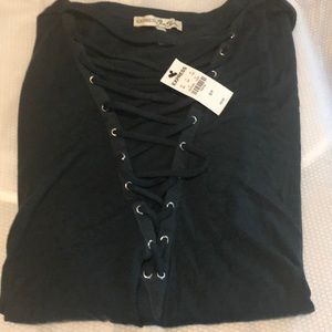 Express deep green top  . Size S